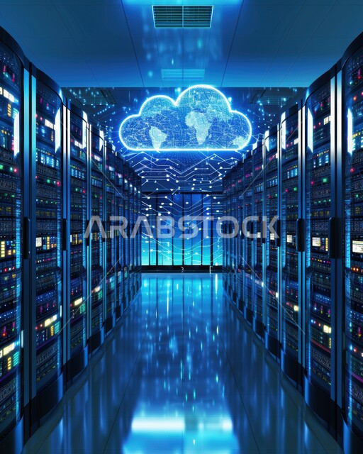 Building advanced data centers, the concept of cloud storage technology, facilitating access to information through rule systems, managing the control room of servers and giant Internet servers, the concept of cybersecurity and information preservation.