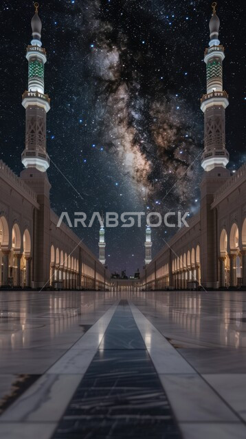مفهوم العبادة والتقرب إلى الله تعالى، الساحة الخارجية لمسجد عريق، الديكورات والتصاميم الهندسية المعمارية لبناء المساجد في المملكة العربية السعودية،  المآذن والقبب على الطراز الإسلامي 