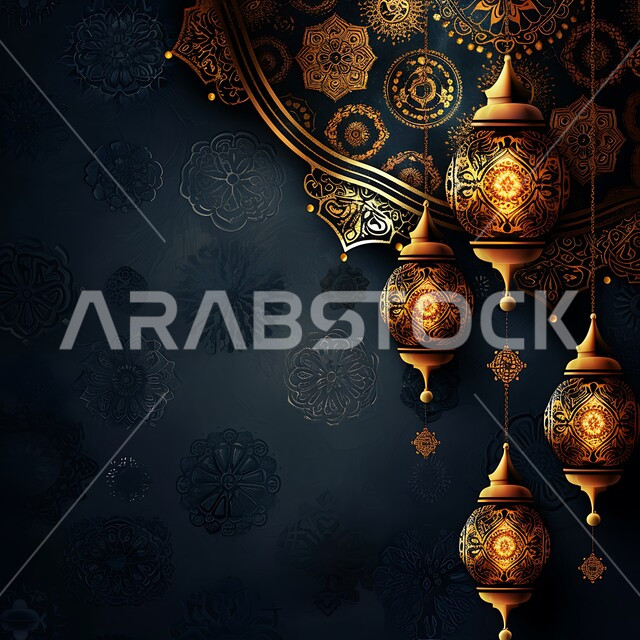 تحف دينية للاحتفال بقدوم شهر الخير, زينة واكسسورات الأعياد والمناسبات الاسلامية, التصميم الهندسي التقليدي للفوانيس المعدنية المعلقة في المملكة العربية السعودية, الأجواء الروحانية في رمضان المبارك