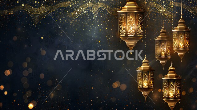 تحف دينية للاحتفال بقدوم شهر الخير, زينة واكسسورات الأعياد والمناسبات الاسلامية, التصميم الهندسي التقليدي للفوانيس المعدنية المعلقة في المملكة العربية السعودية, الأجواء الروحانية في رمضان المبارك