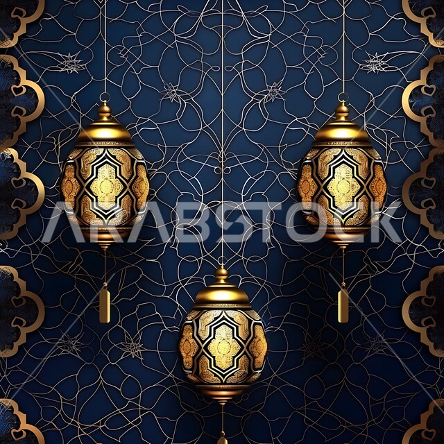 تحف دينية للاحتفال بقدوم شهر الخير, زينة واكسسورات الأعياد والمناسبات الاسلامية, التصميم الهندسي التقليدي للفوانيس المعدنية المعلقة في المملكة العربية السعودية, الأجواء الروحانية في رمضان المبارك