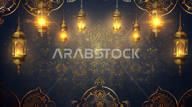 المصابيح الملكية المعلقة للاحتفال بقدوم شهر الخير, أجواء رمضانية وروحانية إسلامية, الاحتفال بقدوم رمضان الكريمر, التحف التقليدية والفوانيس المعدنية المضيئة، إضاءة وزينة الاعياد والمناسبات الدينية