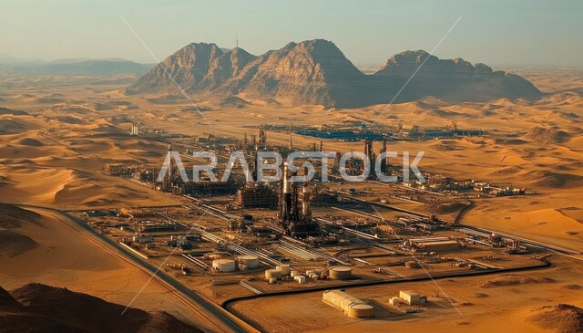 مفهوم هندسة البترول في دول الخليج, صناعات ومشاريع بتروكيماوية، مصفاة تكرير الغاز, النهضة بالاقتصاد الوطني السعودي, منظر المستودعات والخزانات الكبيرة والضخمة , مصانع ومعامل النفط في المملكة العربية السعودية