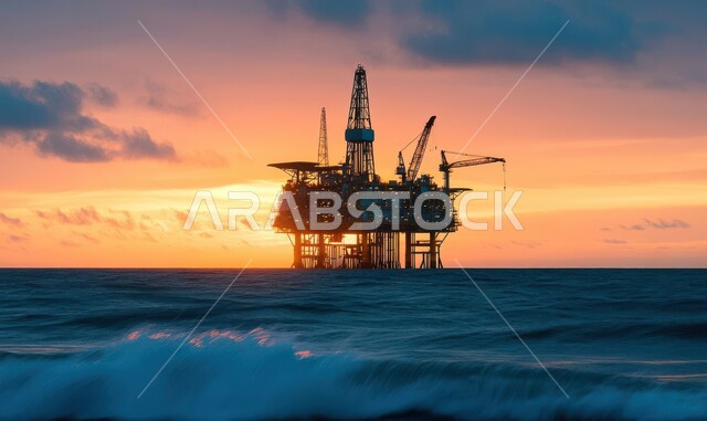 استنباط الثروات الباطنية من البحر, الآلات الضخمة والمعدات الثقيلة المستخدمة في التنقيب عن البترول, العمل في مجال الهندسة البترولية, صناعات ومشاريع بيتروكيماوية في المملكة, مصانع تكرير النفط والغاز في المنطقة الصناعية بالسعودية, النمو والتقدم الاقتصادي السعودي