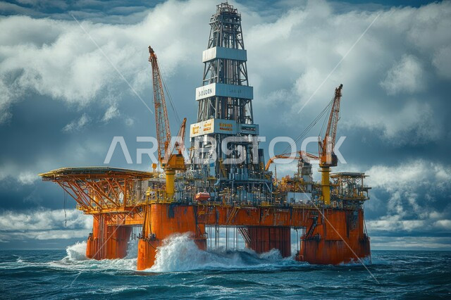 استنباط الثروات الباطنية من البحر, الآلات الضخمة والمعدات الثقيلة المستخدمة في التنقيب عن البترول, العمل في مجال الهندسة البترولية, صناعات ومشاريع بيتروكيماوية في المملكة, مصانع تكرير النفط والغاز في المنطقة الصناعية بالسعودية, النمو والتقدم الاقتصادي السعودي