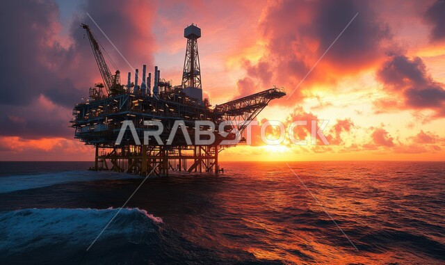 استنباط الثروات الباطنية من البحر, الآلات الضخمة والمعدات الثقيلة المستخدمة في التنقيب عن البترول, العمل في مجال الهندسة البترولية, صناعات ومشاريع بيتروكيماوية في المملكة, مصانع تكرير النفط والغاز في المنطقة الصناعية بالسعودية, النمو والتقدم الاقتصادي السعودي