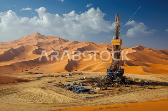 استنباط الثروات الباطنية من البحر, الآلات الضخمة والمعدات الثقيلة المستخدمة في التنقيب عن البترول, العمل في مجال الهندسة البترولية, صناعات ومشاريع بيتروكيماوية في المملكة, مصانع تكرير النفط والغاز في المنطقة الصناعية بالسعودية, النمو والتقدم الاقتصادي السعودي