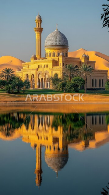 الفن الهندسي المعماري لبناء المساجد وسطر الرمال في المملكة العربية السعودية، التصاميم والديكورات العصرية للقبب ووالمآذن، العبادة والتقرب إلى الله، انعكاس المسجد على المياه الصافية، مناطق البادية والبيئة الطبيعية الصحراوية، الاهتمام بزراعة النباتات والأشجار