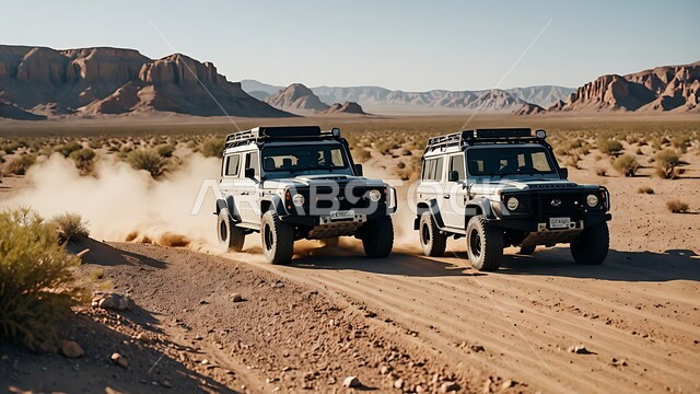 Driving a four-wheel drive vehicle (dune bashing), a fun desert activity, an exciting adventure in the desert environment, enjoying hobbies and recreational activities in the Saudi desert areas, adventures on the sand dunes