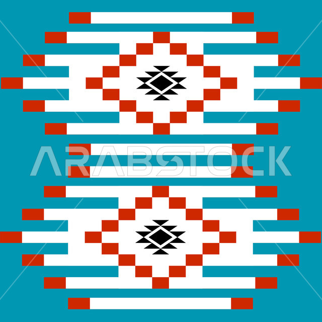 زخرفة السدو العسيري بأشكال مختلفة، التراث السعودي الشعبي، الفن التراثي الحرفي التقليدي، تصميم سعودي للنقوش العربيه الملونة الاصيله في المملكة العربيه السعودية