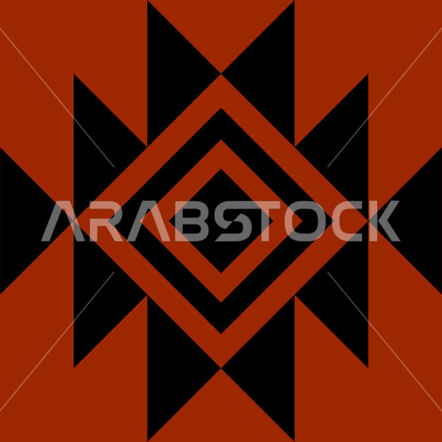 زخرفة السدو العسيري بأشكال مختلفة، التراث السعودي الشعبي، الفن التراثي الحرفي التقليدي، تصميم سعودي للنقوش العربيه الملونة الاصيله في المملكة العربيه السعودية