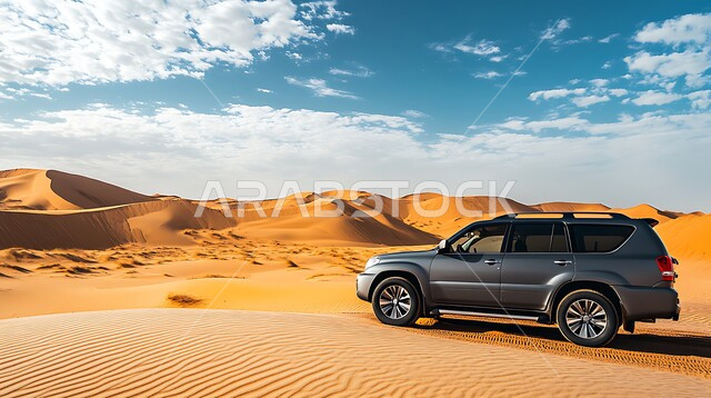 قيادة السيارة في الطرق الوعرة والكثبان الرملية, السفر عبر الصحاري في المملكة العربية السعودية, وسائل النقل والمواصلات, استخدام المركبات الحديثة في التنقلات البرية السريعة, الطبيعة الصحراوية والبيئة الجافة, مغامرات ورحلات سفاري