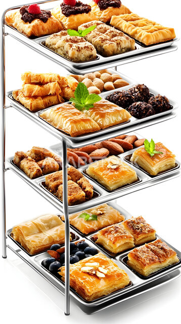 كرم الضيافة وحسن الاستقبال في العيد، أجواء الاحتفال بالأعياد والمناسبات، أطباق وأصناف متنوعة من التسالي وقطع الحلوى الشهية، فنون تقديم الطعام، منتجات محلية وطنية من المملكة العربية السعودية, خلفية بيضاء