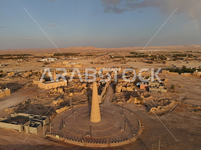 العمار الاسلامي على الطراز النجدي التاريخي القديم, برج مراقبة طيني تراثي, الهندسة المعمارية التراثية, معالم وأماكن سياحية مشهورة في المملكة العربية السعودية