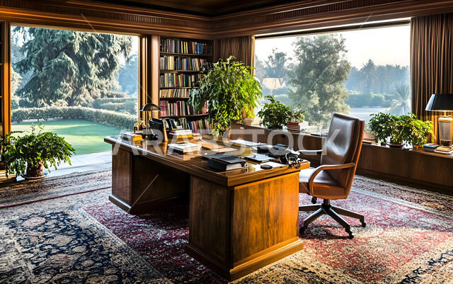 مكتب بديكور راقي على الطراز الحديث, التصميم الداخلي الأنيق, تصاميم حديثة لمكاتب الشركات في المملكة العربية السعودية, الديكورات العصرية الفاخرة, تجهيزات مكتبية مع أثاث مكتبي مريح, النوافذ والواجهات الزجاجية 