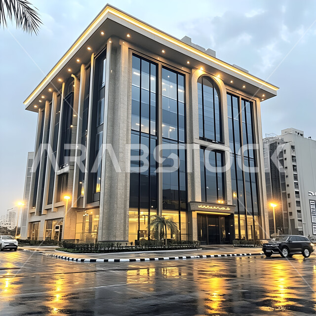 النمو والتقدم العمراني في العاصمة، ديكورات وتصاميم خارجية عصرية متميزة على الطراز الحديث، الفن الهندسي المعماري المتطور للمباني في المملكة العربية السعودية، استقطاب المستثمرين والزوار من انحاء العالم، الواجهات الزجاجية الضخمة