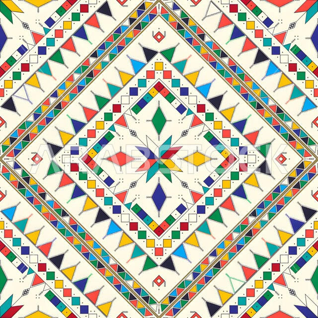 فنون حرفيه تقليديه تراثيه, تصميم خليجي للنقوش العربيه الاصيله الملونة في المملكة العربيه السعودية, التراث السعودي الشعبي لزخرفة السدو