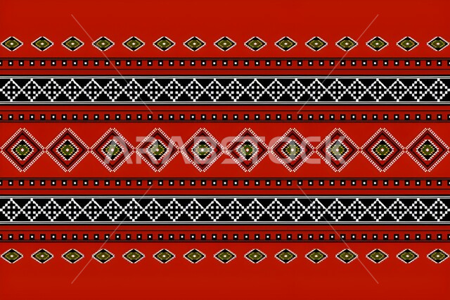 Traditional heritage crafts, Gulf design for authentic colorful Arabic engravings in the Kingdom of Saudi Arabia, Saudi folk heritage for Sadu decoration