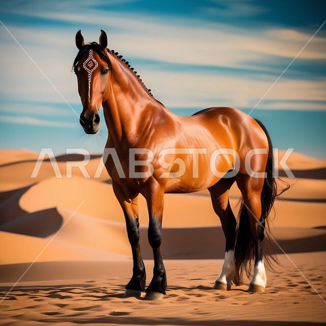  رمز الأصالة والعروبة، الشغف بتربية الخيول العربية والفروسية، توارث حب ورعاية الجياد من الأجداد في المملكة العربية السعودية، جواد بني عربي أصيل