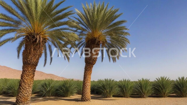 المحميات الطبيعية في المملكة العربية السعودية, الكثبان الرملية الناعمة في الصحراء, واحات ومزارع أشجار النخيل في الطبيعة الصحراوية, محاصيل ومنتجات زراعية محلية