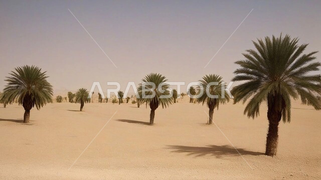 المحميات الطبيعية في المملكة العربية السعودية, الكثبان الرملية الناعمة في الصحراء, واحات ومزارع أشجار النخيل في الطبيعة الصحراوية, محاصيل ومنتجات زراعية محلية