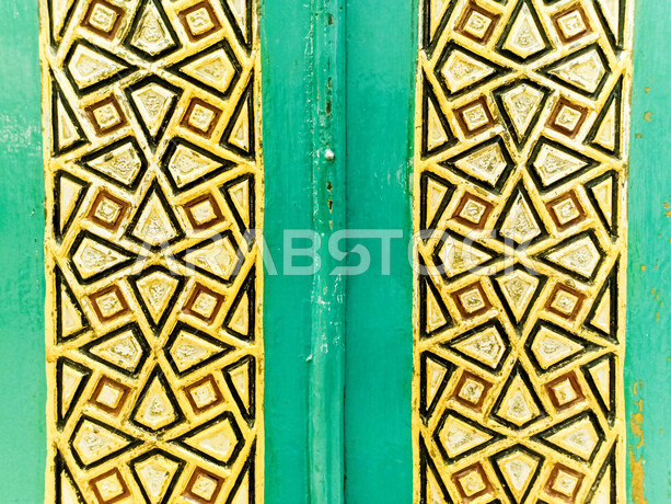 A picture of Bab Al-Minbar in the Prophet's Mosque inside the Museum of the Two Holy Mosques in Makkah Al-Mukarramah, one of the most beautiful museums in the Kingdom of Saudi Arabia