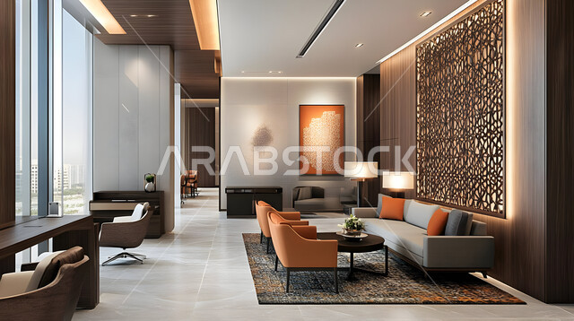 Elegant designs for comfortable living rooms in modern style, modern accessories and antiques, high-end interior decorations for villas and residential apartments in the Kingdom of Saudi Arabia, living room with luxury home furniture