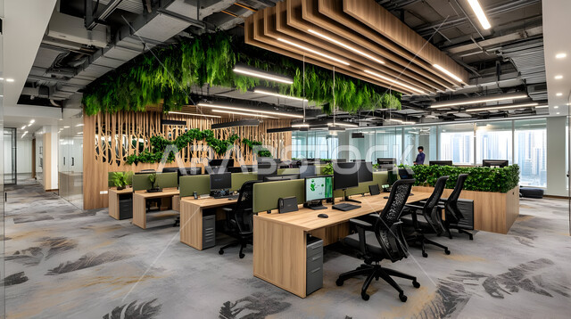 تجهيزات مكتبية أنيقة مع أثاث مكتبي مريح، تصاميم حديثة لمكاتب الشركات في المملكة العربية السعودية, التصميم الداخلي والديكورات العصرية الفاخرة، مكتب بديكور راقي على الطراز الحديث