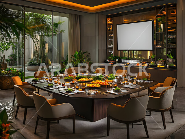 غرفة سفرة بتصاميم فاخرة وألوان راقية, مطاعم وفنادق المملكة العربية السعودية, فن التصميم الداخلي على الطراز الكلاسيكي، ديكورات منزلية داخلية لغرف الطعام وصالات المطاعم