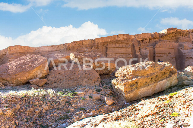 Mada'in al-Nabi Shuaib is an ancient city that includes ancient houses ...
