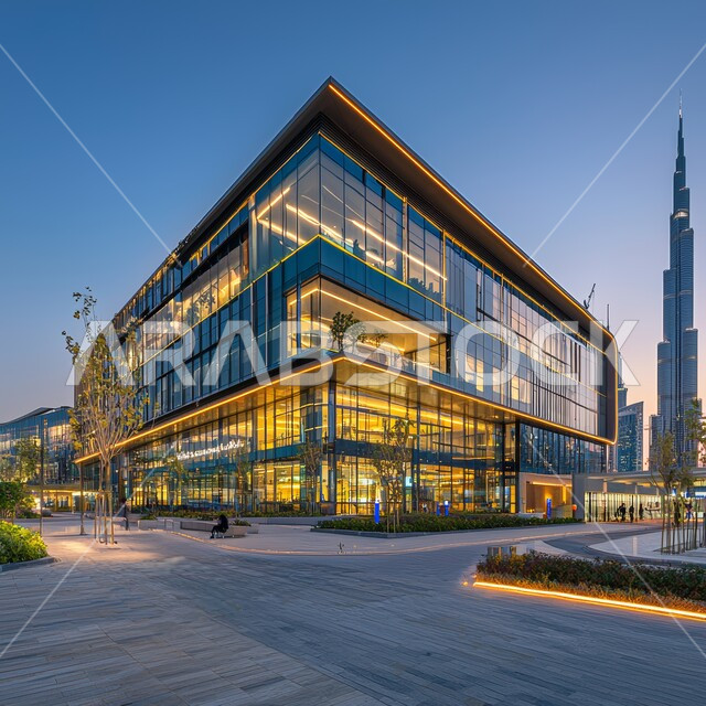 جذب السياح من جميع أنحاء العالم، النمو والتقدم العمراني، الفن الهندسي المعماري والتصميم المتطور للمكاتب في دبي، برج خليفة في الامارات، ديكورات وتصاميم خارجية عصرية متميزة على الطراز الحديث، الواجهات الزجاجية الضخمة