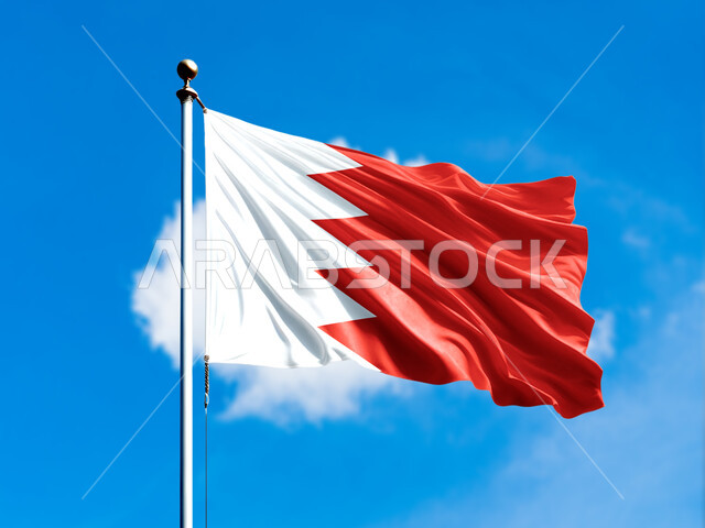 رايات مملكة البحرين ترفرف في سماء البلاد، الاحتفال باليوم الوطني البحريني 16 ديسمبر، أعلام الدول العربية، رموز وثقافات وطنية, حب الوطن والانتماء إليه، إحياء ذكرى استقلال الدولة 14 أغسطس.