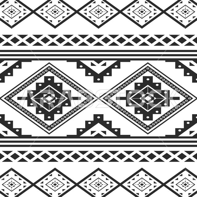 Popular designs for colorful, authentic Arabic inscriptions in the Kingdom of Saudi Arabia, the popular Saudi heritage of Sadu decoration with geometric shapes, traditional traditional art.