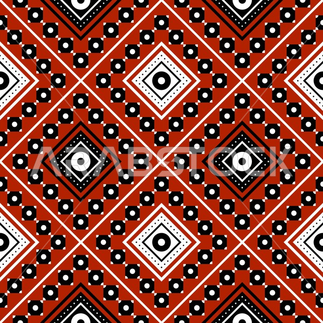 الفن التراثي الحرفي التقليدي, تصاميم شعبية للنقوش العربيه الاصيله الملونة في المملكة العربيه السعودية, التراث السعودي الشعبي لزخرفة السدو بأشكال هندسية