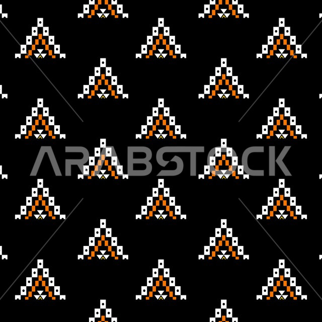 التراث السعودي الشعبي لزخرفة السدو بأشكال هندسية، الفن التراثي الحرفي التقليدي, تصاميم شعبية للنقوش العربيه الاصيله الملونة في المملكة العربيه السعودية