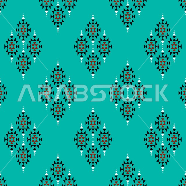 التراث السعودي الشعبي لزخرفة السدو بأشكال هندسية، الفن التراثي الحرفي التقليدي, تصاميم شعبية للنقوش العربيه الاصيله الملونة في المملكة العربيه السعودية