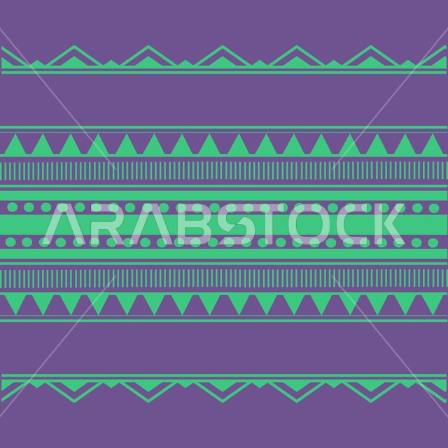 الفن التراثي الحرفي التقليدي, تصاميم شعبية للنقوش العربيه الاصيله الملونة في المملكة العربيه السعودية, التراث السعودي الشعبي لزخرفة السدو بأشكال هندسية