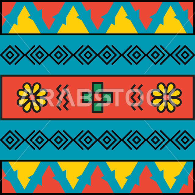 تصاميم شعبية للنقوش العربيه الاصيله الملونة في المملكة العربيه السعودية، التراث السعودي الشعبي لزخرفة السدو بأشكال هندسية، الفن التراثي الحرفي التقليدي