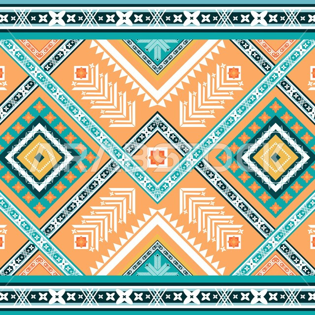 Popular designs for colorful, authentic Arabic inscriptions in the Kingdom of Saudi Arabia, the popular Saudi heritage of Sadu decoration with geometric shapes, traditional traditional art.