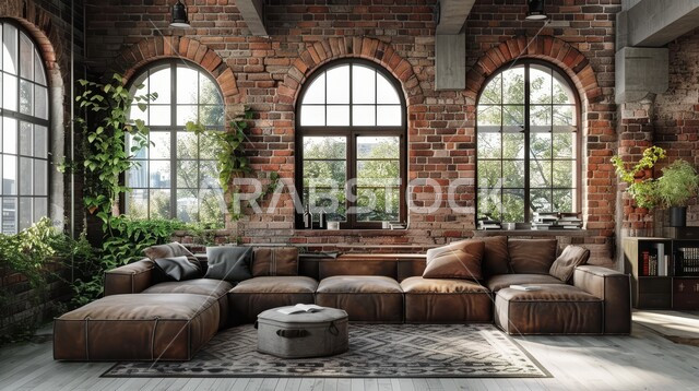 التحف والديكورات الداخليه الأنيقة، أثاث منزلي راقي ومريح باللون البني, غرف معيشه بتصاميم عصرية حديثه, غرفة جلوس فاخرة,  شقق وفلل سكنية في المملكة العربية السعودية، الواجهات والنوافذ الزجاجية