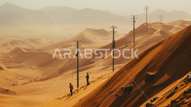 التضاريس و التلال والهضاب الرملية، مناطق البادية والبيئة الصحراوية وقت النهار، التكوينات والتشكلات في صحراء المغرب، الرمال الناعمة الذهبية، خلفية الطبيعة