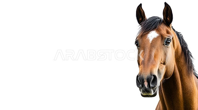 رمز الشجاعة والفروسية ومهارة ركوب الخيل العربي، الشغف بالخيول وحب الفرس السعودي, توارث حب ورعاية الجياد من الأجداد في المملكة العربية السعودية, ممارسة هواية ركوب الأحصنة, خلفية بيضاء