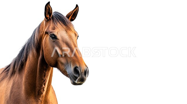 رمز الشجاعة والفروسية ومهارة ركوب الخيل العربي، الشغف بالخيول وحب الفرس السعودي, توارث حب ورعاية الجياد من الأجداد في المملكة العربية السعودية, ممارسة هواية ركوب الأحصنة, خلفية بيضاء
