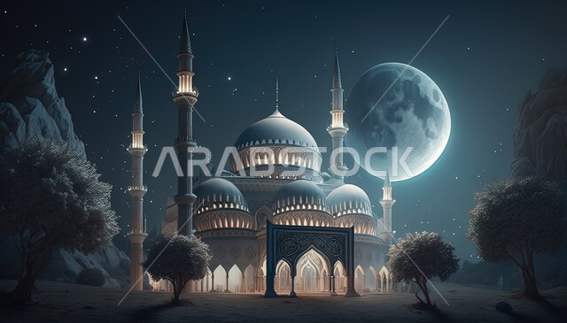  ديكورات وتصاميم على الطراز الاسلامي، القبب والمآذن المتميزة، الفن الهندسي المعماري للمساجد، مسجد عربي فاخر، العبادة والتقرب إلى الله، آداء الفرائض والصلوات