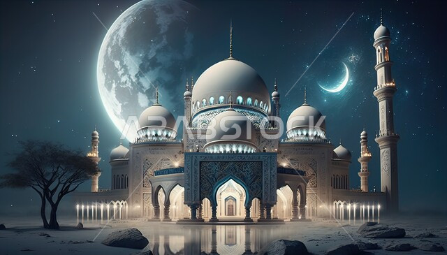  ديكورات وتصاميم على الطراز الاسلامي، القبب والمآذن المتميزة، الفن الهندسي المعماري للمساجد، مسجد عربي فاخر، العبادة والتقرب إلى الله، آداء الفرائض والصلوات