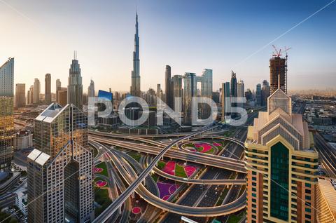 Emirates - Dubai cityscape, aerial view, UAE - Photo #261081 - Stock ...
