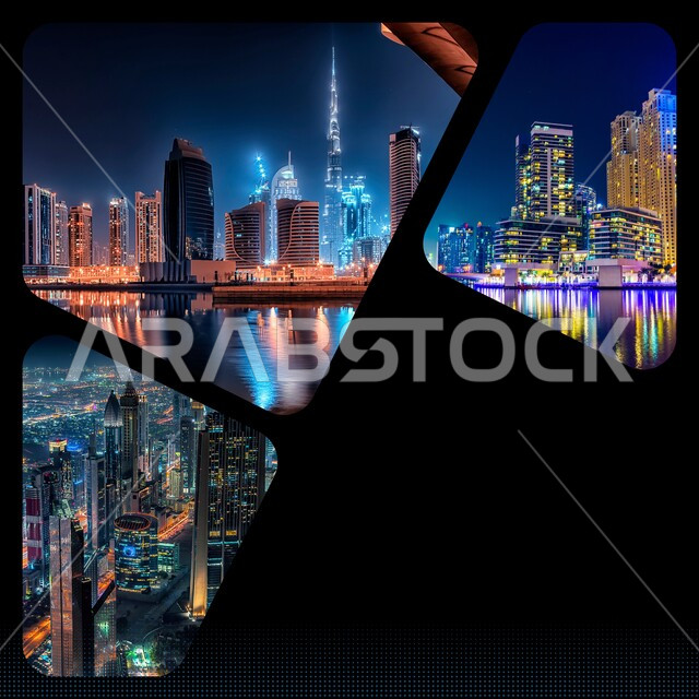 الواجهة السياحية في الامارات العربية المتحدة، جذب واستقطاب السياح من أنحاء العالم، النمو والتطور العمراني على ساحل الخليج، الفن الهندسي المعماري على الطراز الحديث للأبراج وناطحات السحاب، صور مختلفة لأماكن سياحية مشهورة