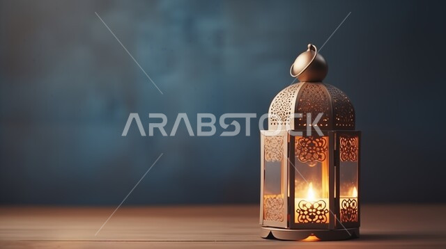 الفوانيس العربية المزخرفة المضيئة، الاجواء الرمضانية الروحانية، الاحتفال بقدوم شهر الخير, مفهوم العبادة والطاعة والتقرب الى الله، زينة وديكورات على الطراز العربي الاسلامي للاعياد والمناسبات الدينية