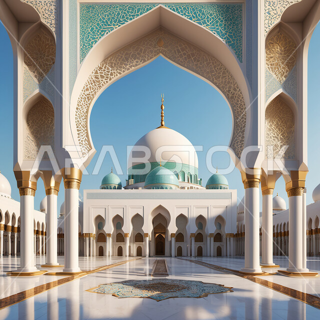 نداء المسلمين لأداء الصلوات والفرائض الدينية، الفن الهندسي المعماري على الطراز الإسلامي العربي للمآذن والقبب، الديكور والتصاميم الداخلية الراقية لأعمدة واقواس المسجد، مفهوم العبادة والتقرب إلى الله، أماكن اسلامية مقدسة