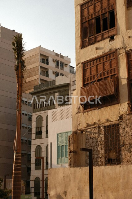 المباني والبيوت الأثرية التراثية في حي البلد، الرواشين القديمة في المدينة التاريخية بتصميم معماري عربي إسلامي، مناطق سياحية شعبية في المملكة العربية السعودية، الأصالة والعراقة في منازل جدة